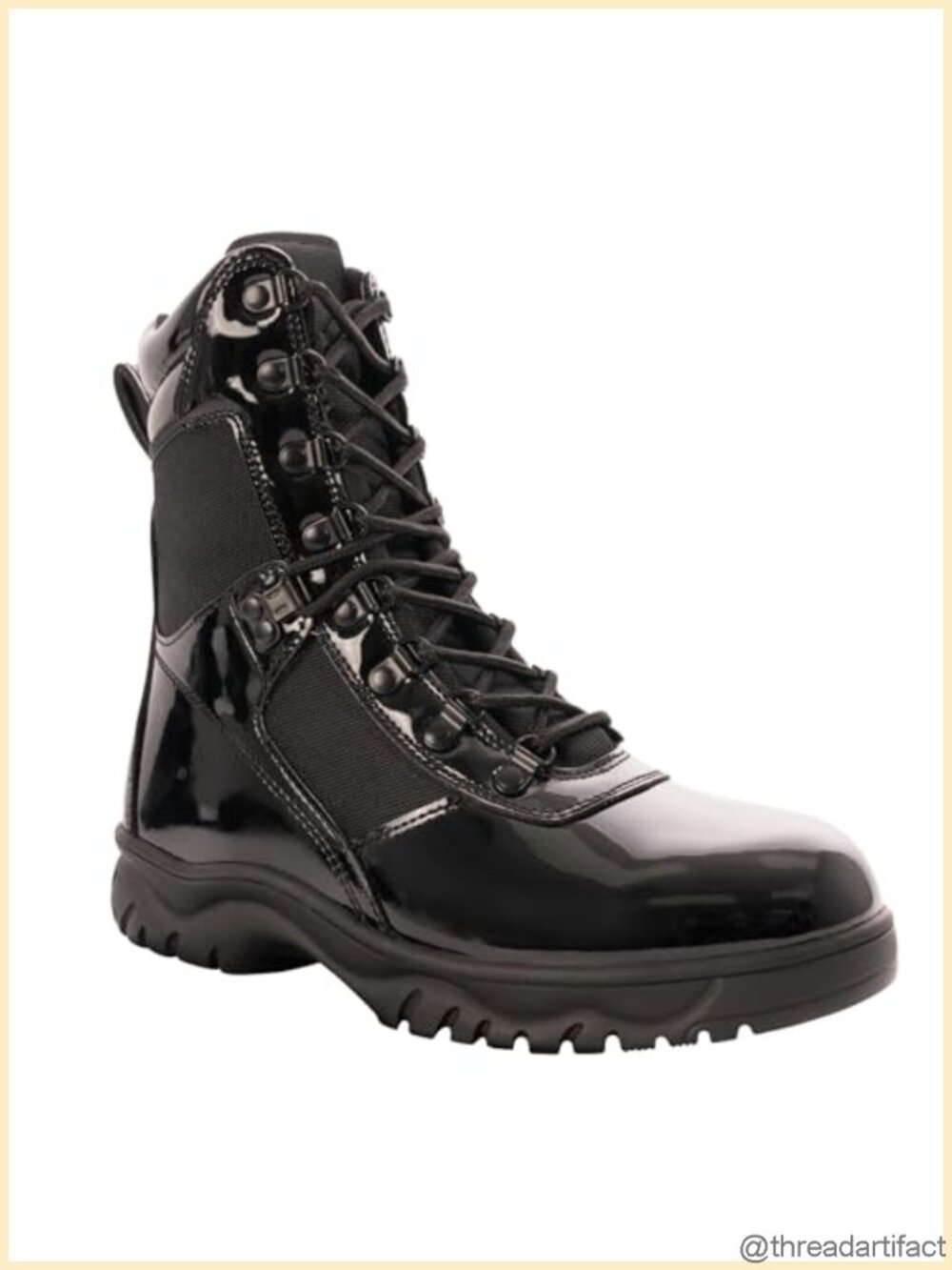 Rothco Forced Entry 8 Inch High-Gloss Side Zip Tactical Boots